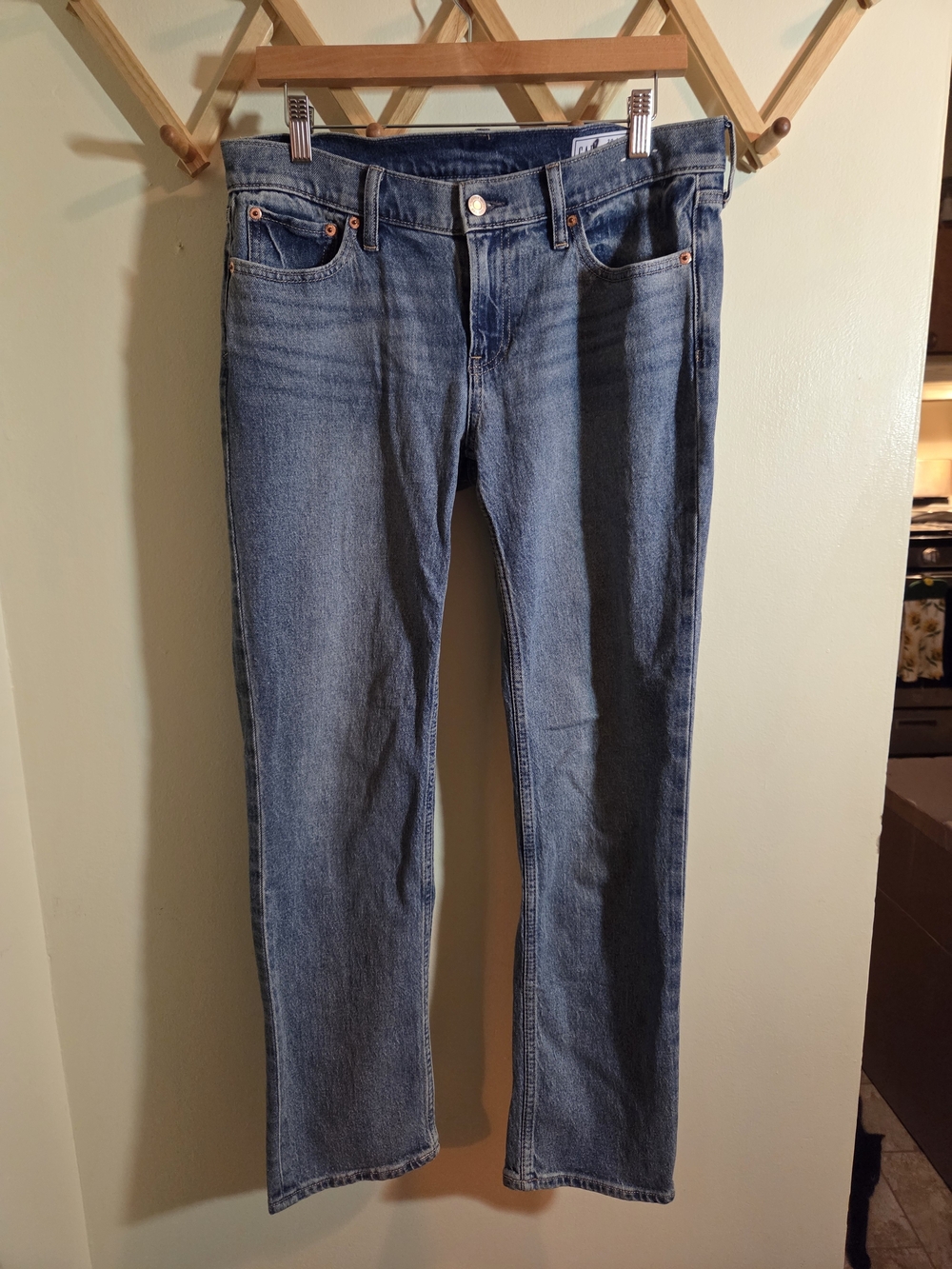 GAP '90s Straight Low Rise Jeans Size 29/8 Regular Medium Wash Denim